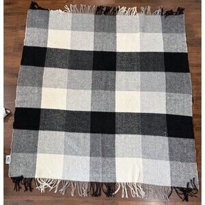 Terry Town Fringe Australian Fine Wool Blend acrylic blend Throw Blanket Flaw